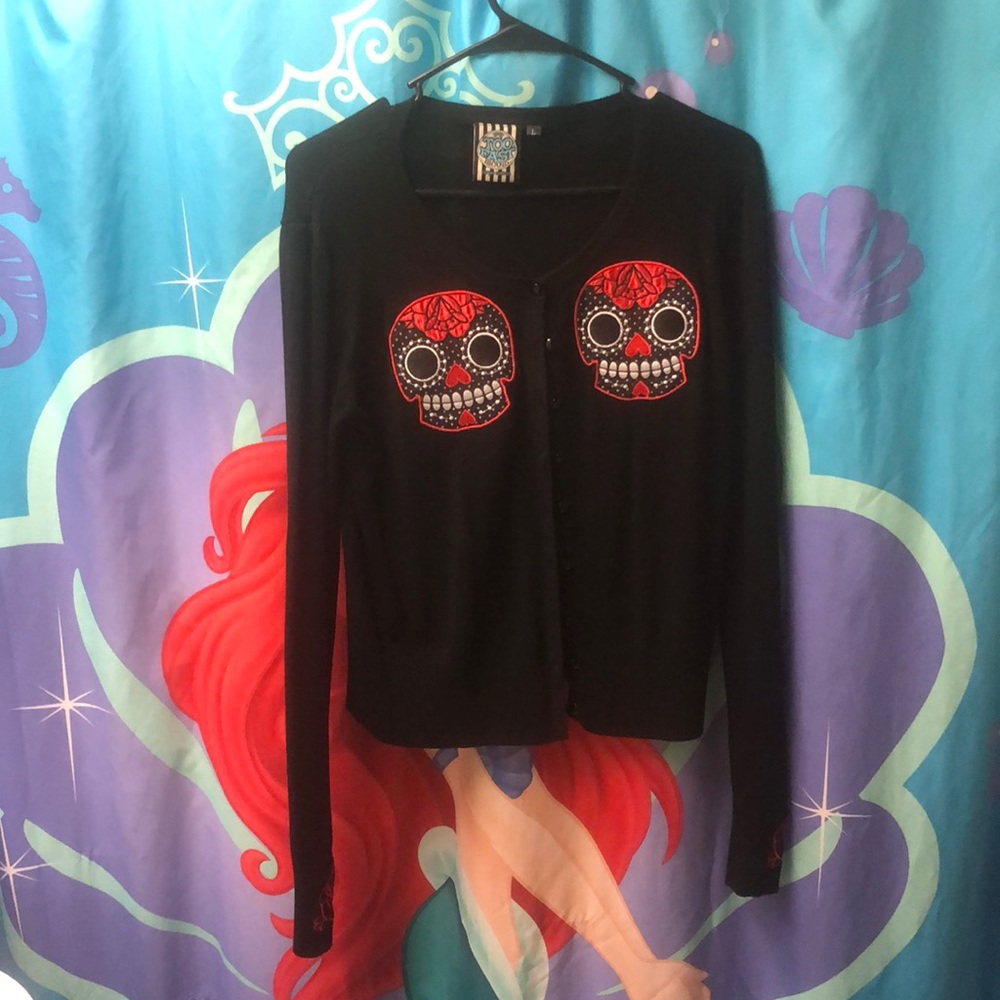 sugar skull too fast sweater
